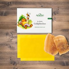 Auberg Goldplättchen Bienenwachsauflage - 3 Stück